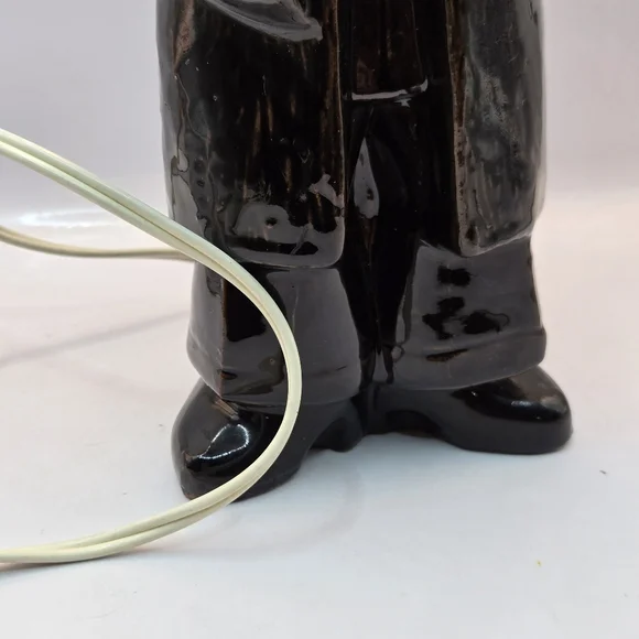 Rare Vintage Enesco Japan Lighted Pub Skidoo Sign Ceramic Lamp Post Musician - Picture 4 of 16